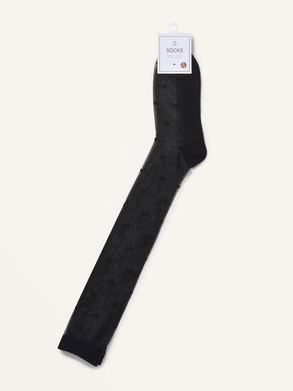 Rufia - Sheer Polka Mid Calf Socks