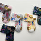 Rufia embossed floral mid-calf socks