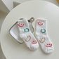 Rufia - Polka Dot Smiley Face Coral Fleece Socks