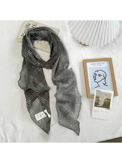 Scarvii - Mixed Print Lightweight Long Scarf