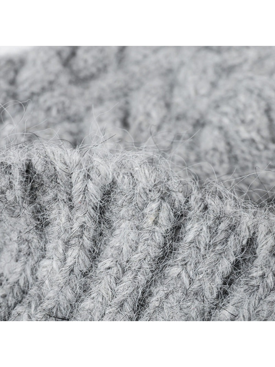 Haila - Braided Texture Cuffed Knit Beanie