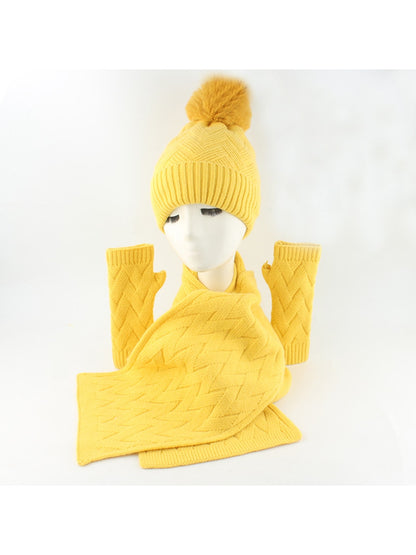Haila - Women's Winter Scarf Hat Gloves Set