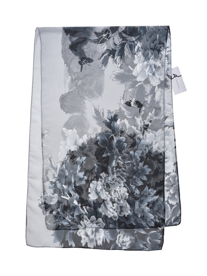 Scarvii - Vibrant Peony Print Scarf - Light & Feminine