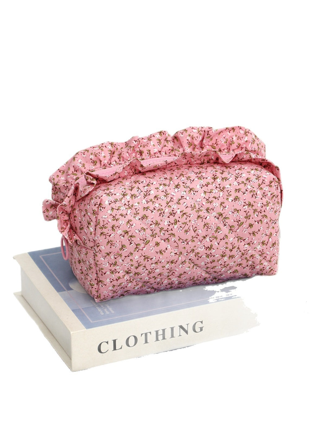 Rufia - Floral Ruffle Cosmetic Zipper Pouch detail view 3