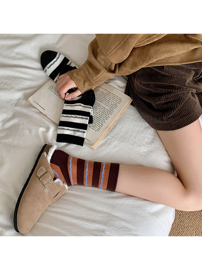 Rufia - Slouchy Colorblock Stripe Crew Socks product image 3