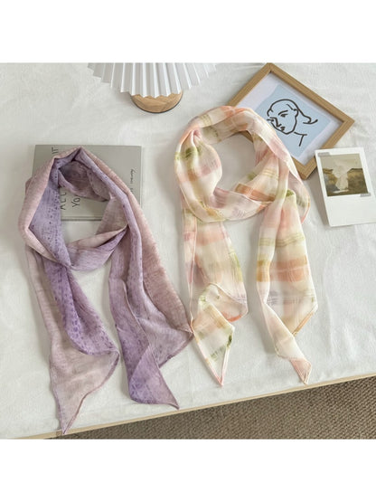 Scarvii - Romantic Style Minimal Printed Scarf