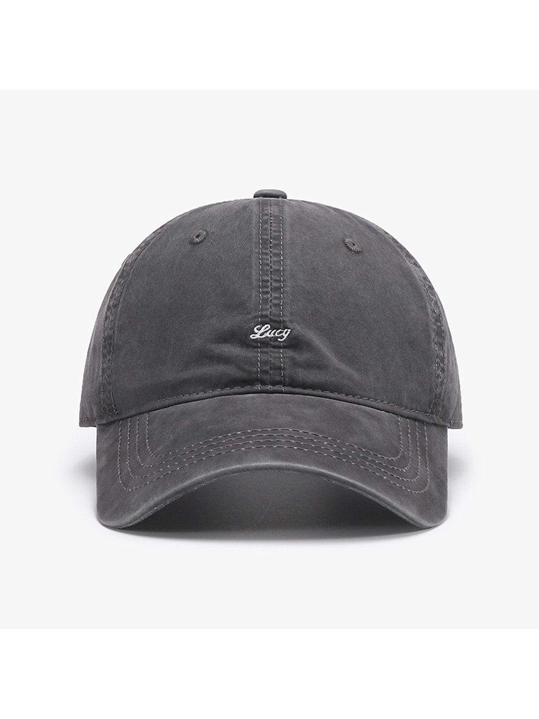 Haila - Curved Brim Round Crown Baseball Cap