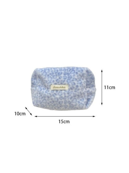 Cosbai – Leopard Plush Makeup Pouch