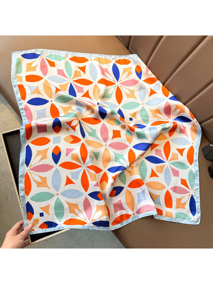Scarvii Colorful Geometric Square Scarf