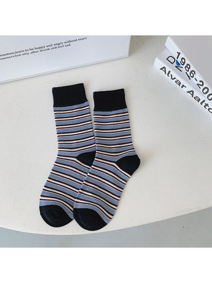 Rufia - Bright Stripe Knit Crew Socks