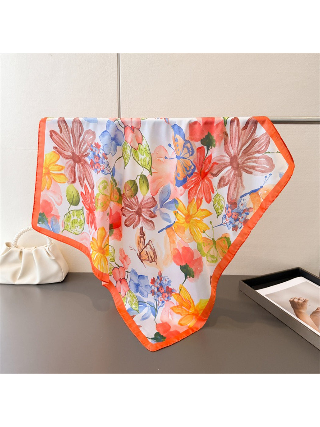 Scarvii - Sunset Bloom Floral Square Scarf
