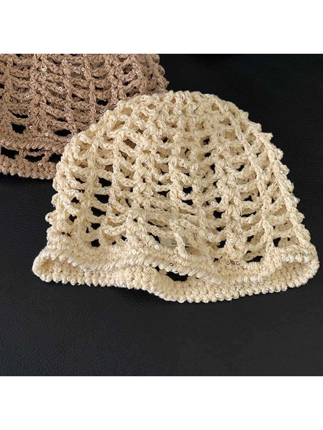 Haila - Foldable No Brim Vintage Style Knit Beanie