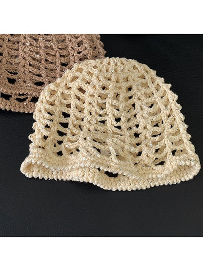 Haila - Foldable No Brim Vintage Style Knit Beanie