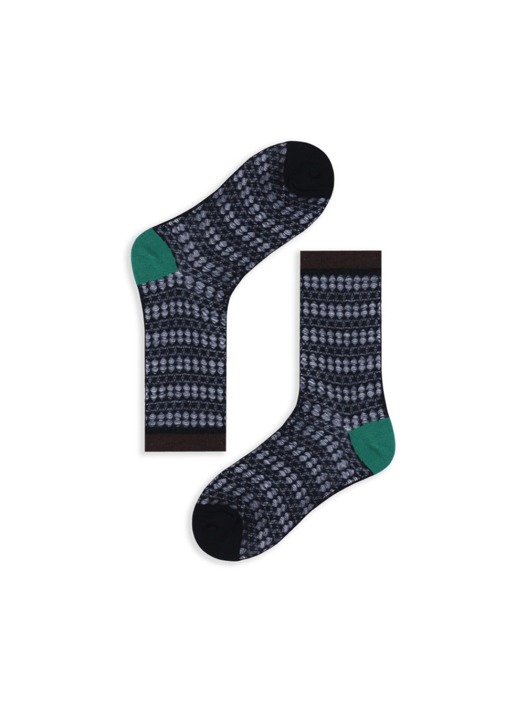 Rufia - Sheer Shell Mesh Colorblock Ankle Socks