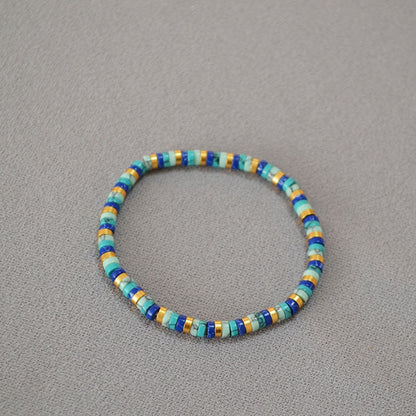 Bauai - Bohemian Turquoise Beaded Bracelet - Simple and Stylish