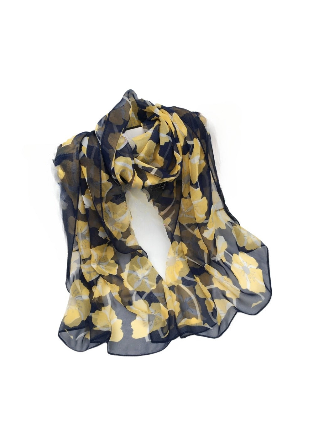 Scarvii - Floral Print Scarf - Elegant & Lightweight