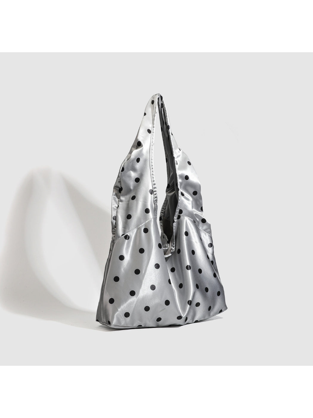 Cosbai - Polka Dot Slouchy Shoulder Bag
