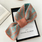 Scarvii - Two-Tone Knitted Scarf with Slip-Through Design
