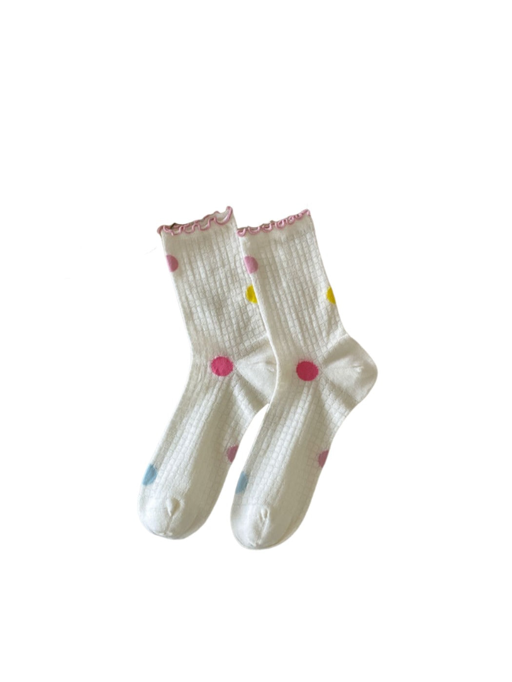 Rufia - Colorful Mesh Crew Socks - Breezy & Fun