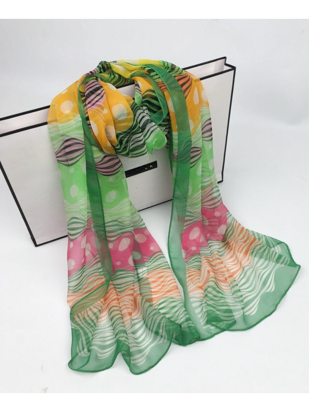 Scarvii - Lightweight Scarf with Polka Dot Patterns - Versatile & All-Season