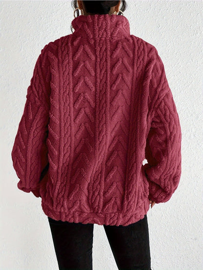 Crosa Casual Zip Pullover Sweatshirt for Women product shape