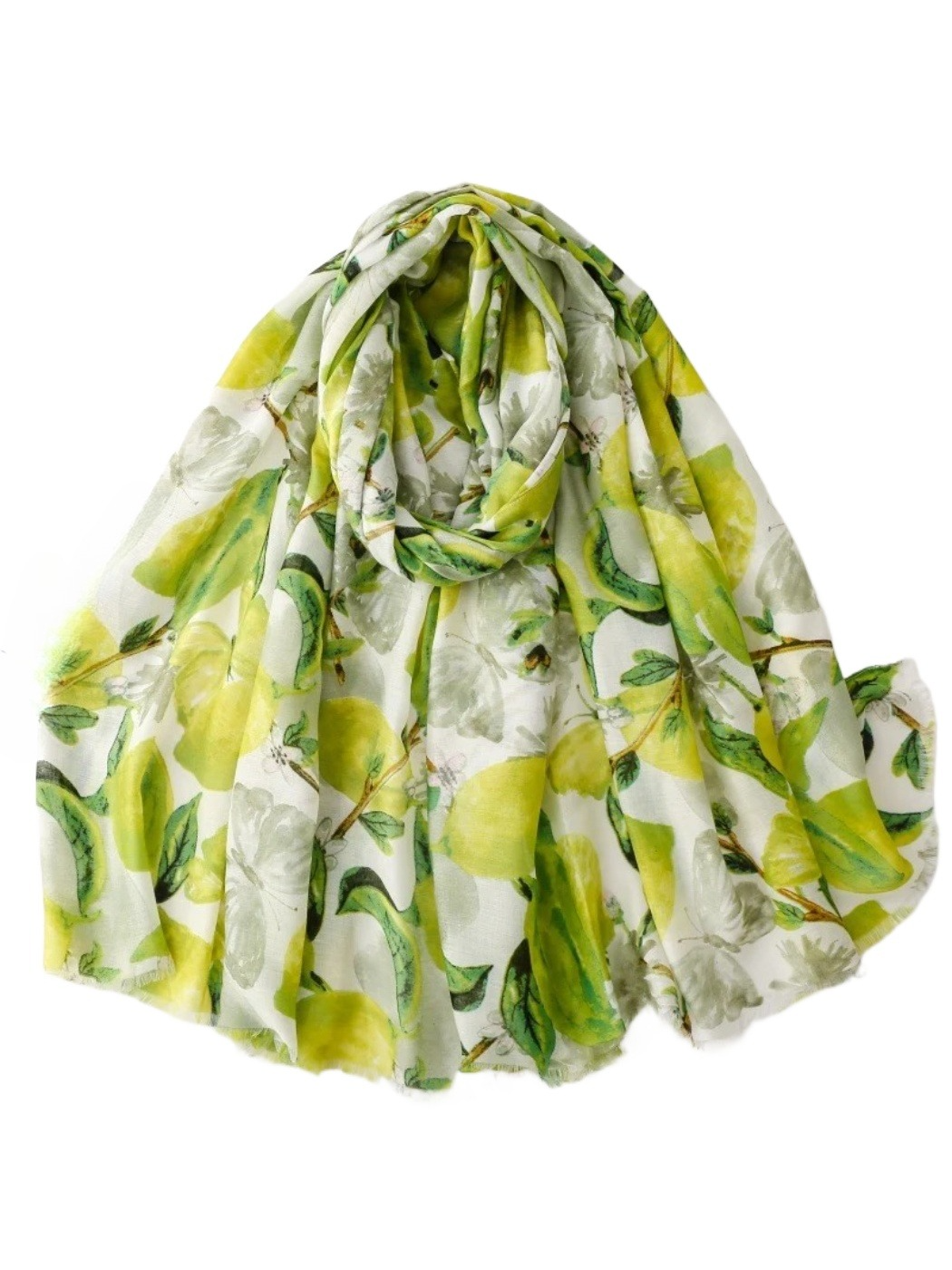 Scarvii - Lemon Butterfly Lightweight Wrap Scarf