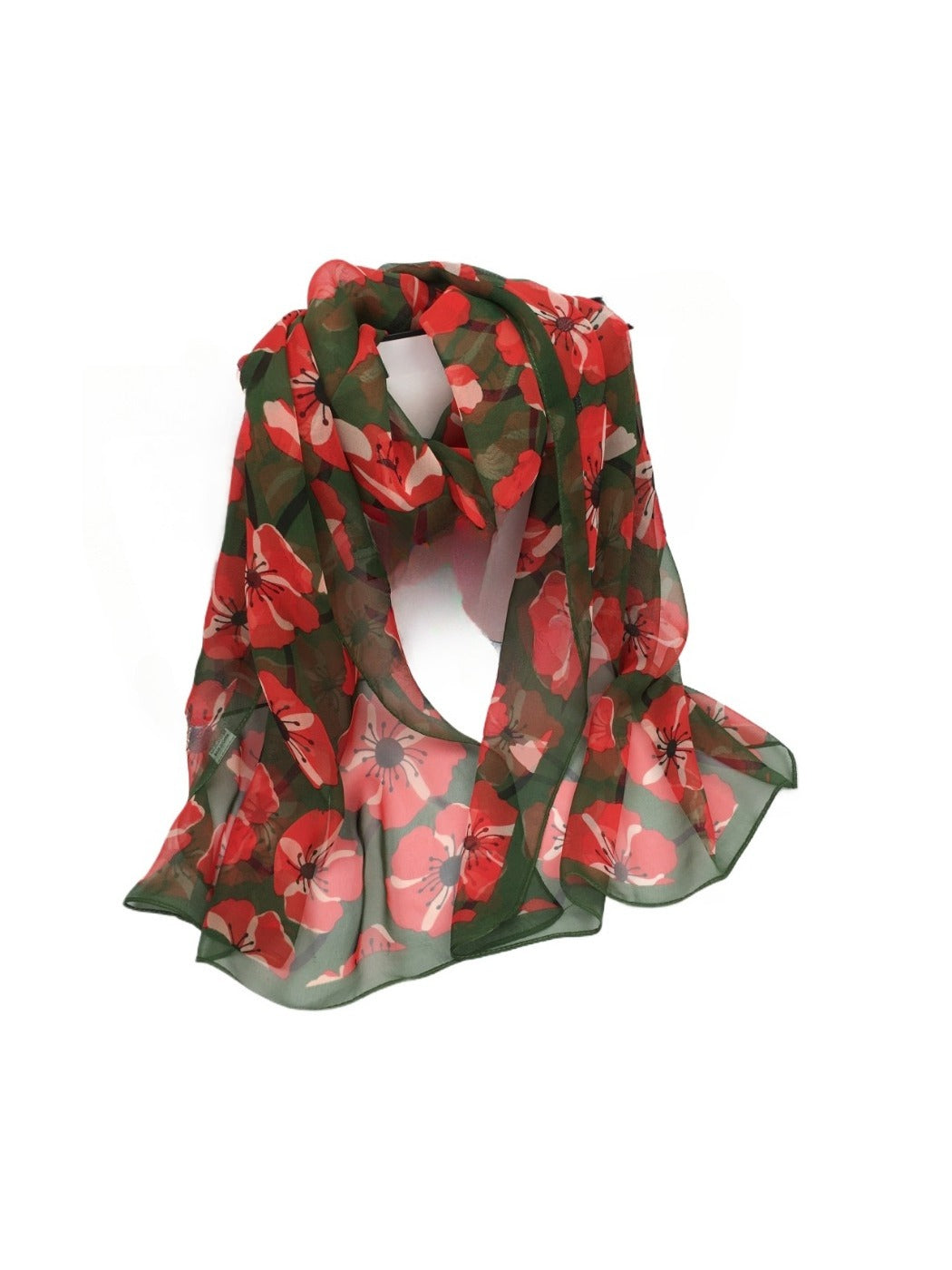 Scarvii - Floral Print Scarf - Elegant & Lightweight