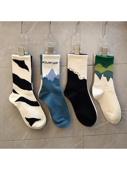 Rufia - Mountain Graphic Crew Socks