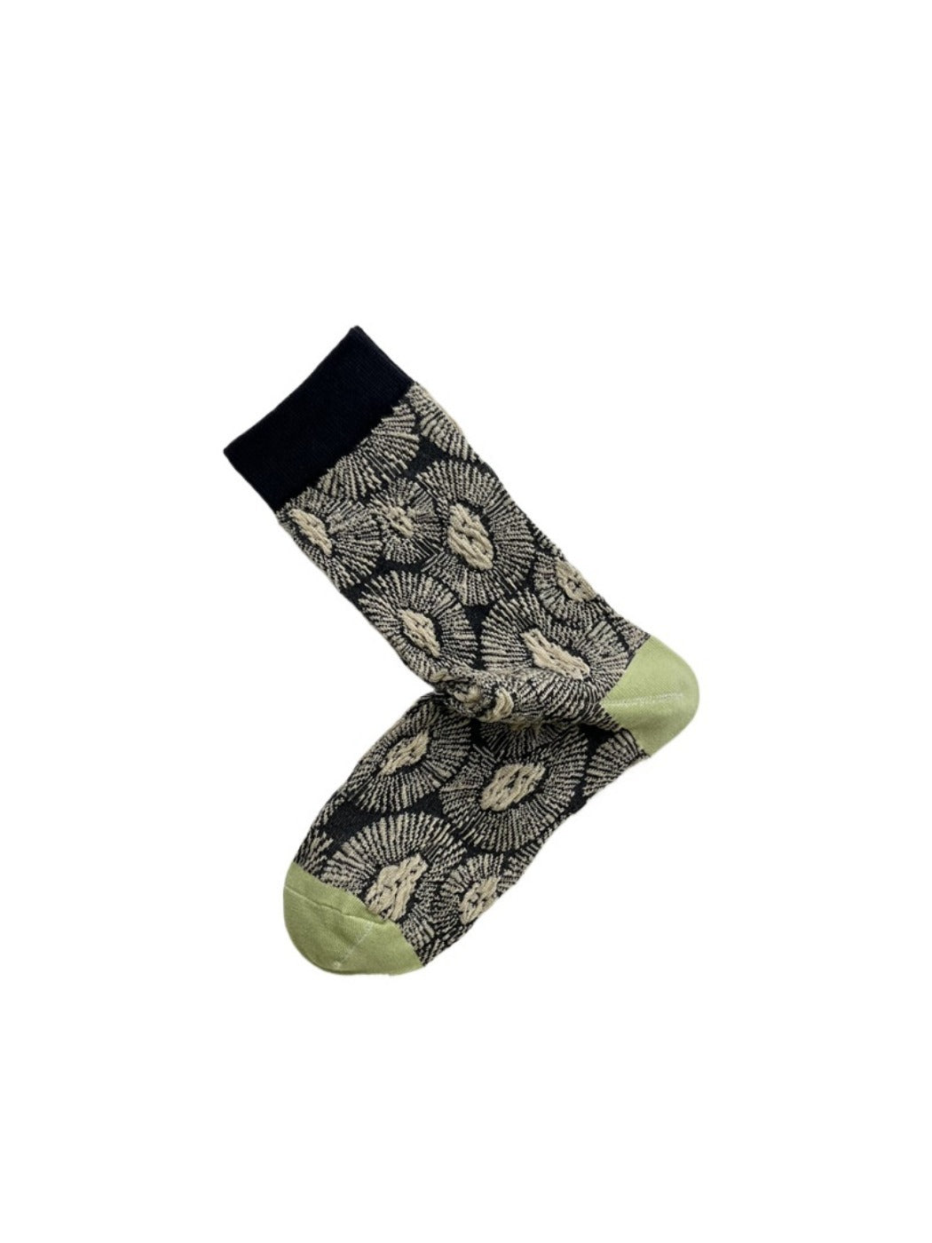 Rufia - Vintage Embroidered Mid-Calf Socks – Unique & Comfy