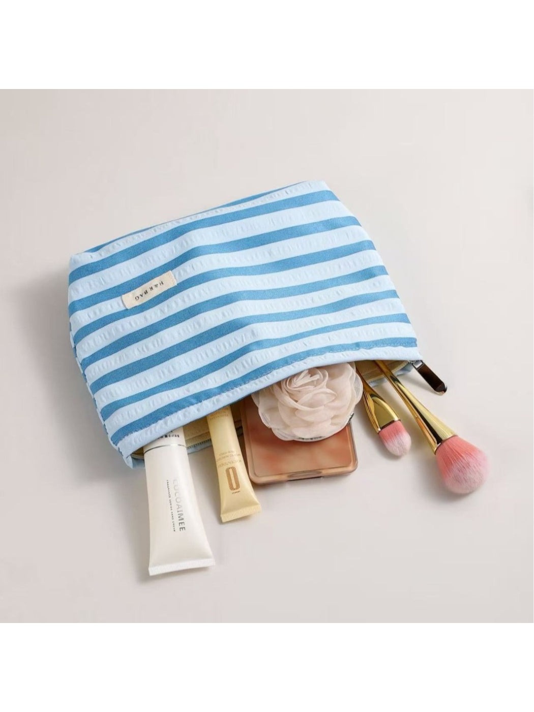 Cosbai - Classic Stripe Cosmetic Bag