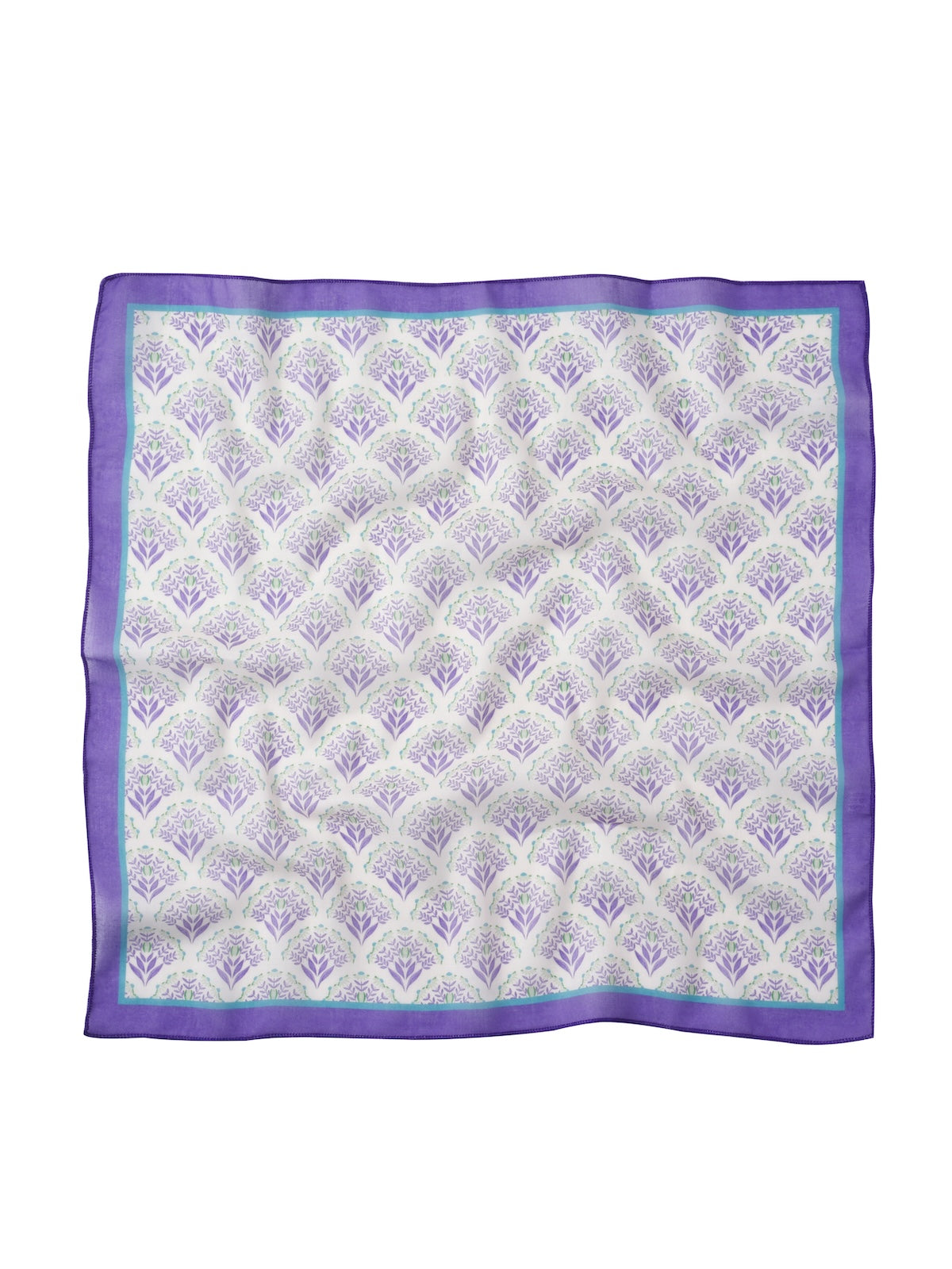 Scarvii - Vintage Classic Floral Print Square Scarf Bandana