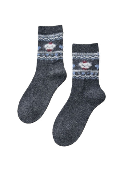 Rufia – Dog Pattern Winter Socks