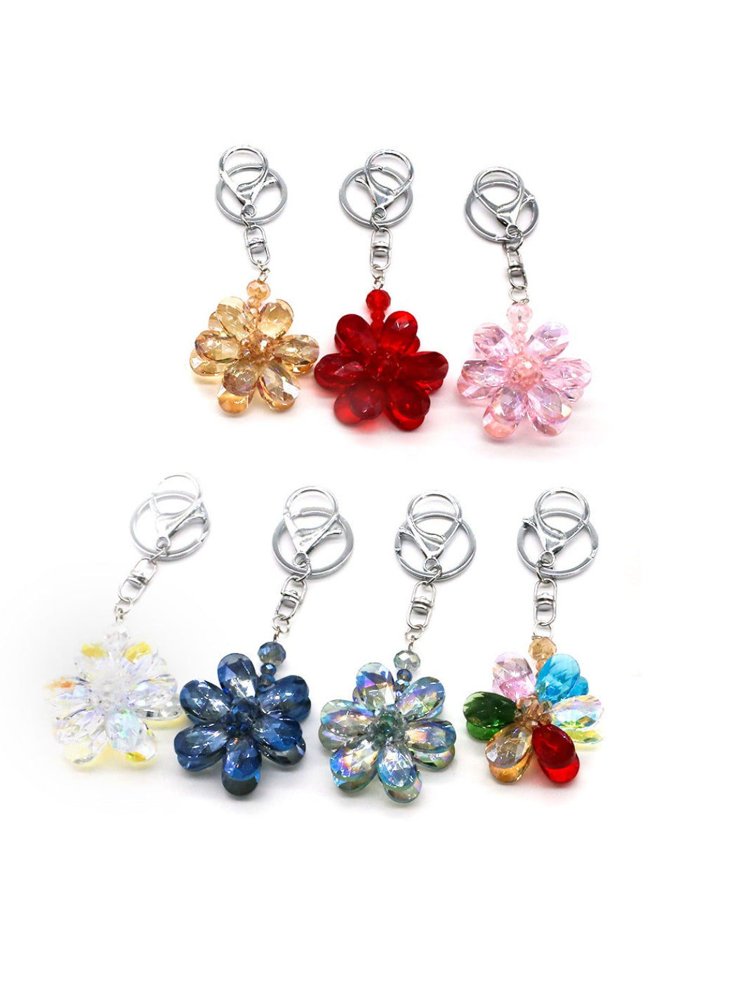 Koco Crystal Bloom Keychain Charm for gift accessory