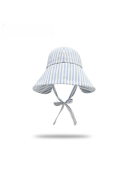 Haila - Striped Wide Brim Bucket Hat