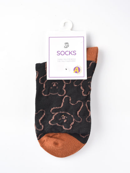 Rufia – Capsule Bear Outline Crew Socks