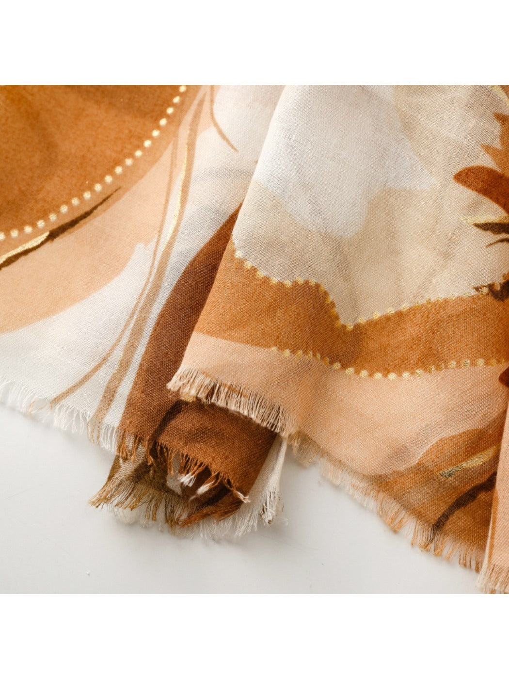 Scarvii - Elegant Orchid Floral Print Scarf