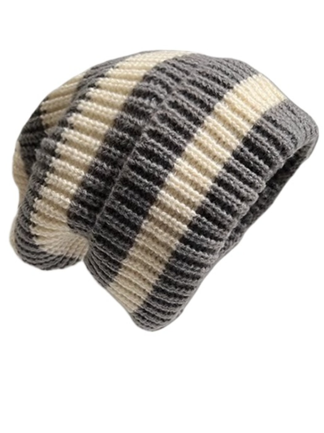 Haila - Winter Striped Knitted Beanie for Women