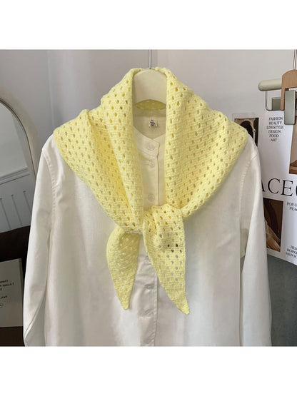 Scarvii - Mesh Knit Triangle Scarf