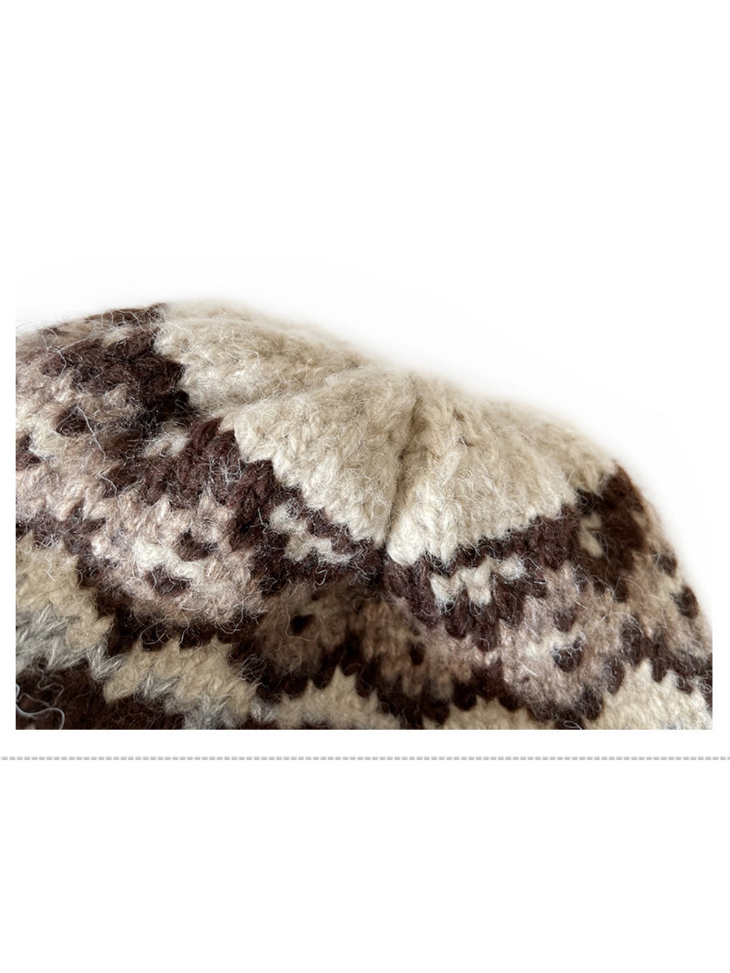 Haila - Bohemian Knitted Beanie with Earflaps & Tasseled Ties