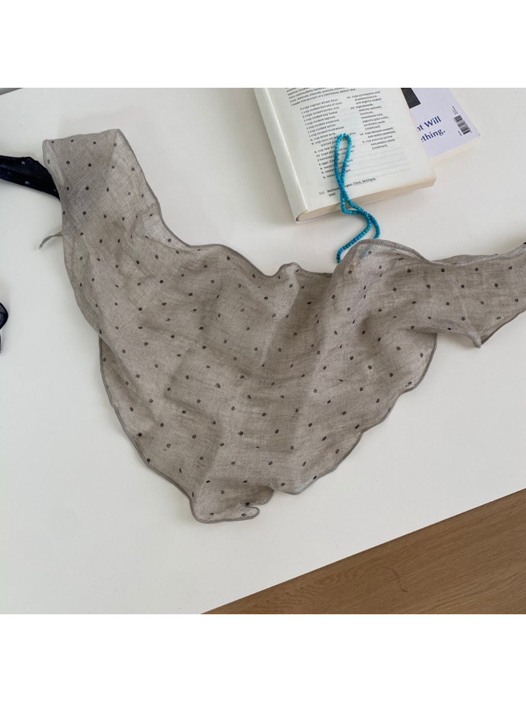 Scarvii - Dotted Sheer Triangle Scarf