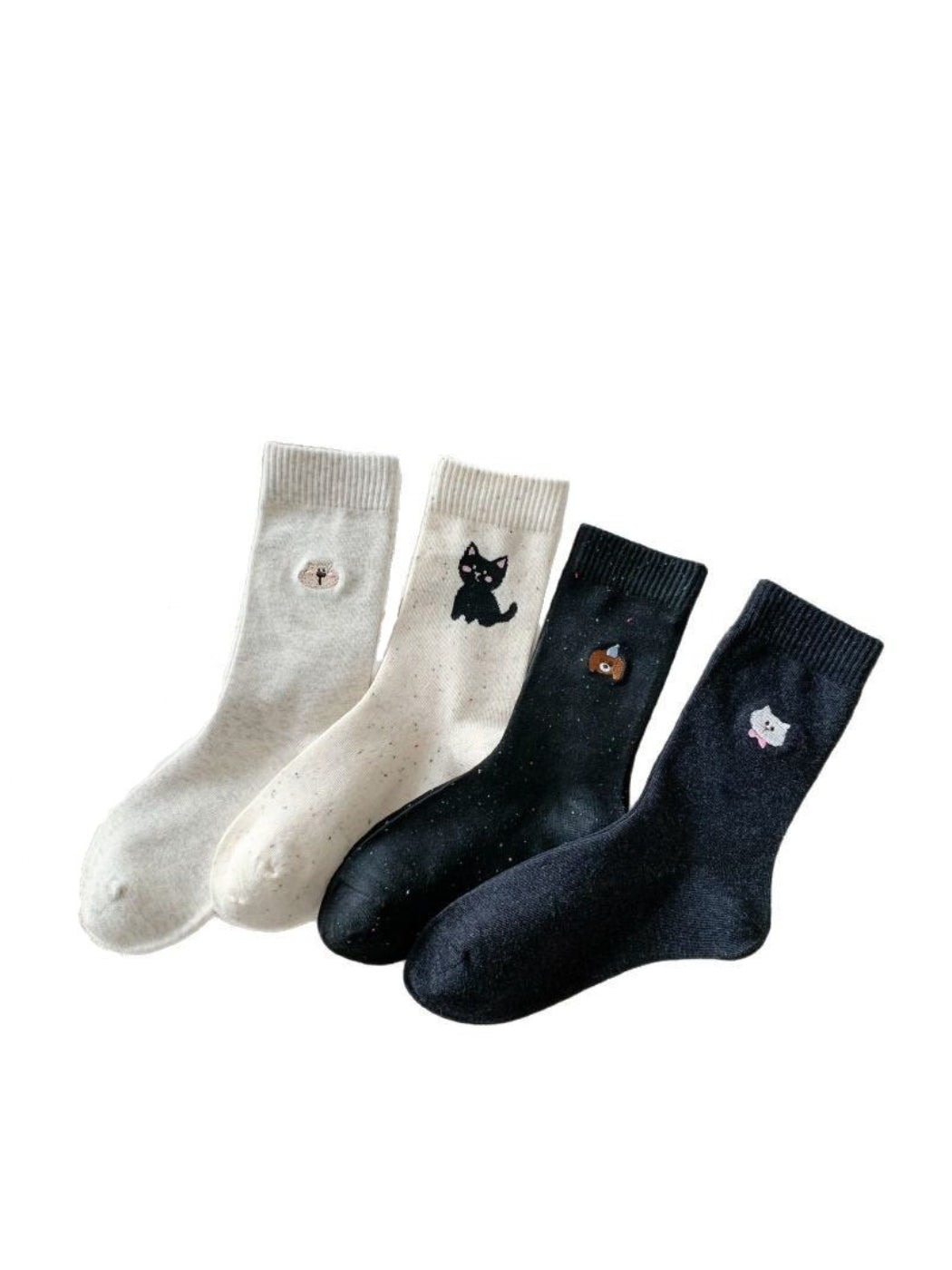 Rufia - Cat & Animal Knit Crew Socks product image 1
