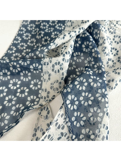 Scarvii - Printed Long Narrow Neck Scarf