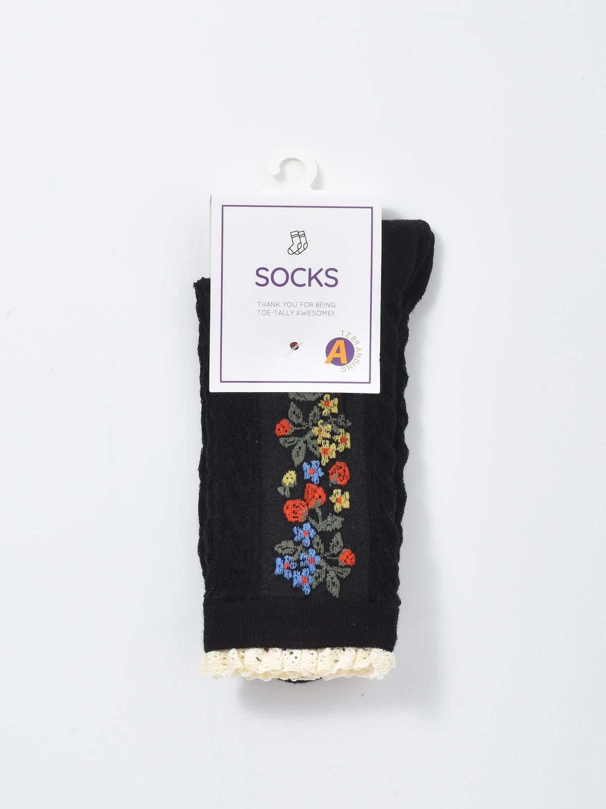 Rufia - Garden Trail Embroidered Crew Socks