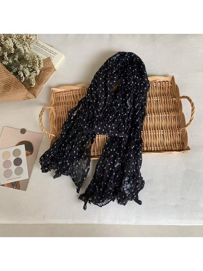 Scarvii - Polka Dot Crinkled Scarf