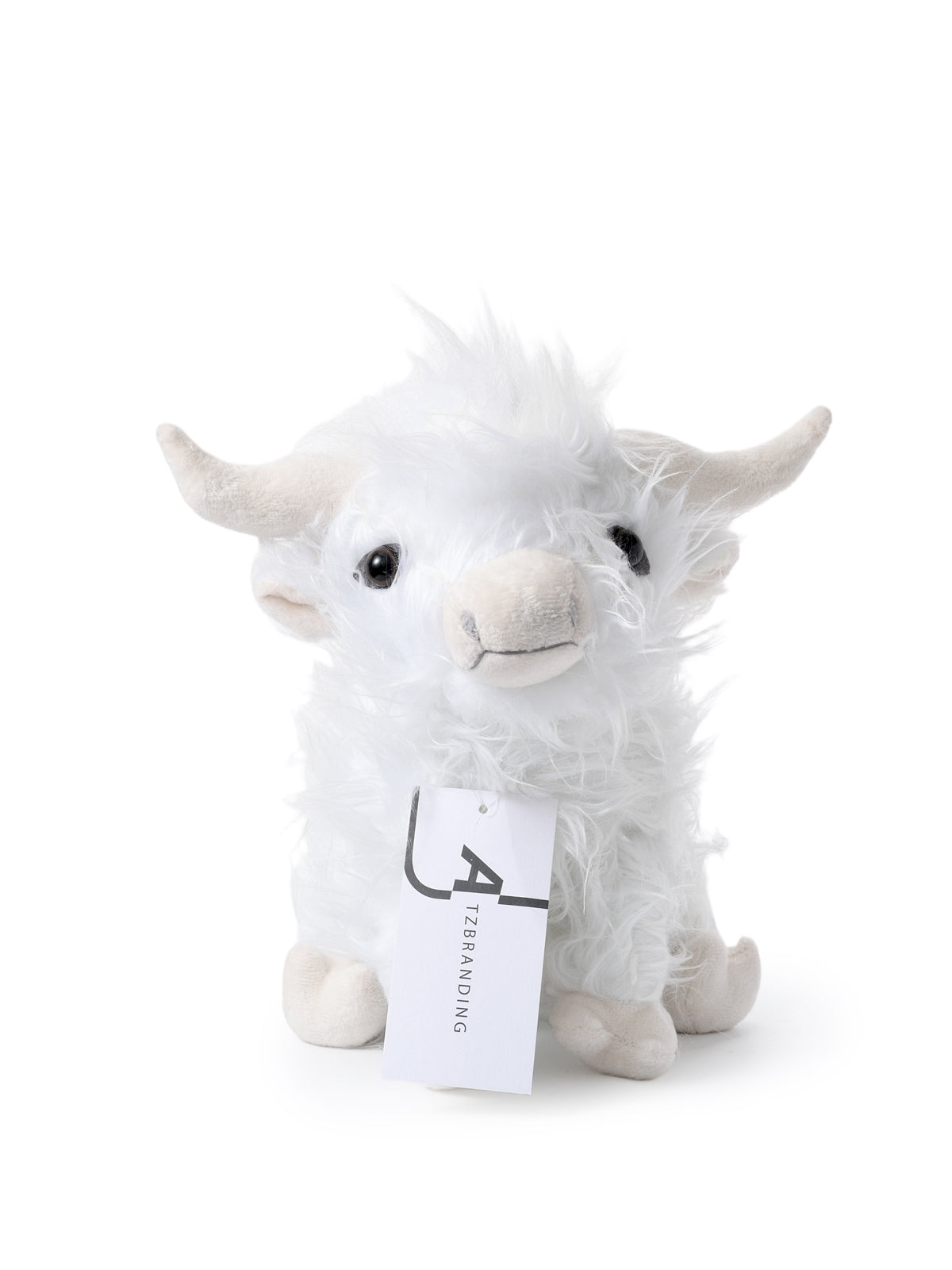 Kawai cow plush toy shown from front