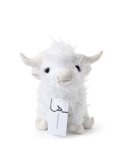 Kawai cow plush toy shown from front