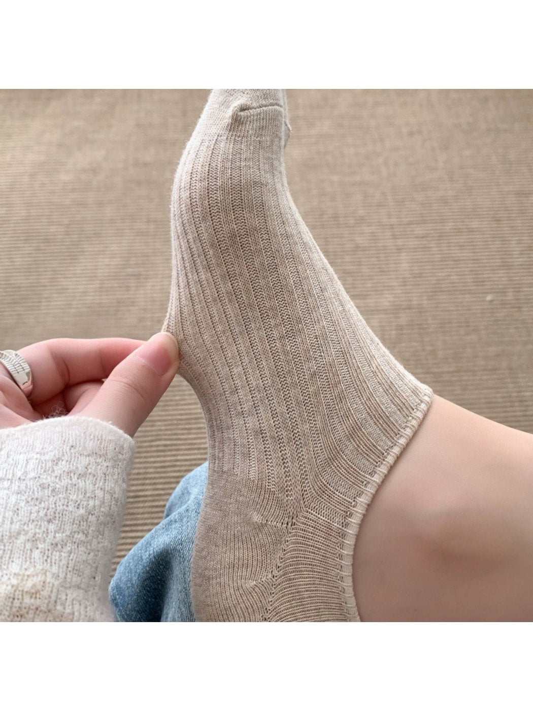 Rufia - Solid Color Low Cut Everyday No Show Socks
