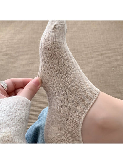 Rufia - Solid Color Low Cut Everyday No Show Socks
