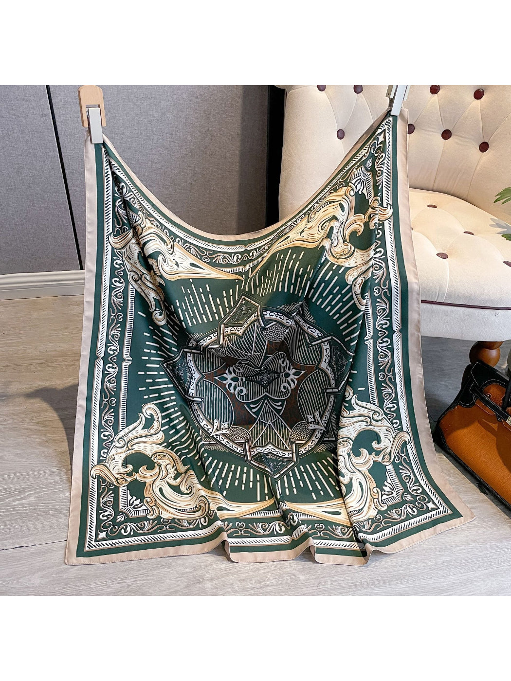 Scarvii - Baroque Crest Square Scarf