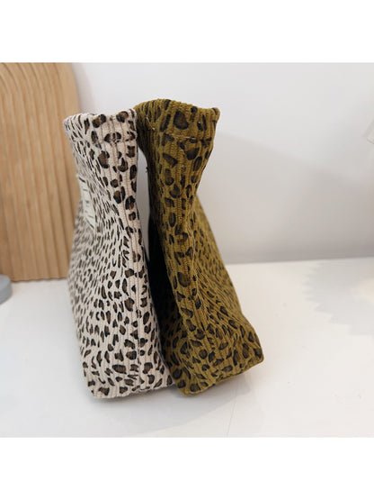 Cosbai - Soft Leopard Zip Pouch
